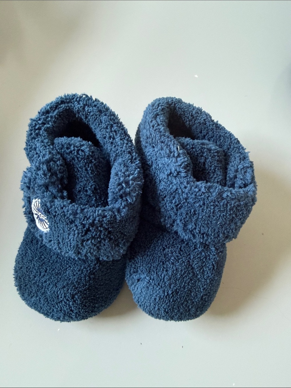 UGG Navy Blue Fuzzy Baby Booties